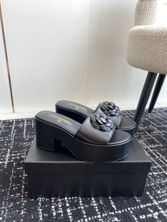 ua Ch*el mules platform heels