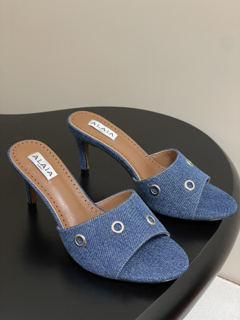 UA Alaia Ring Eyelets slippers 7cm Heel(Customized Size 7-10 days production time)