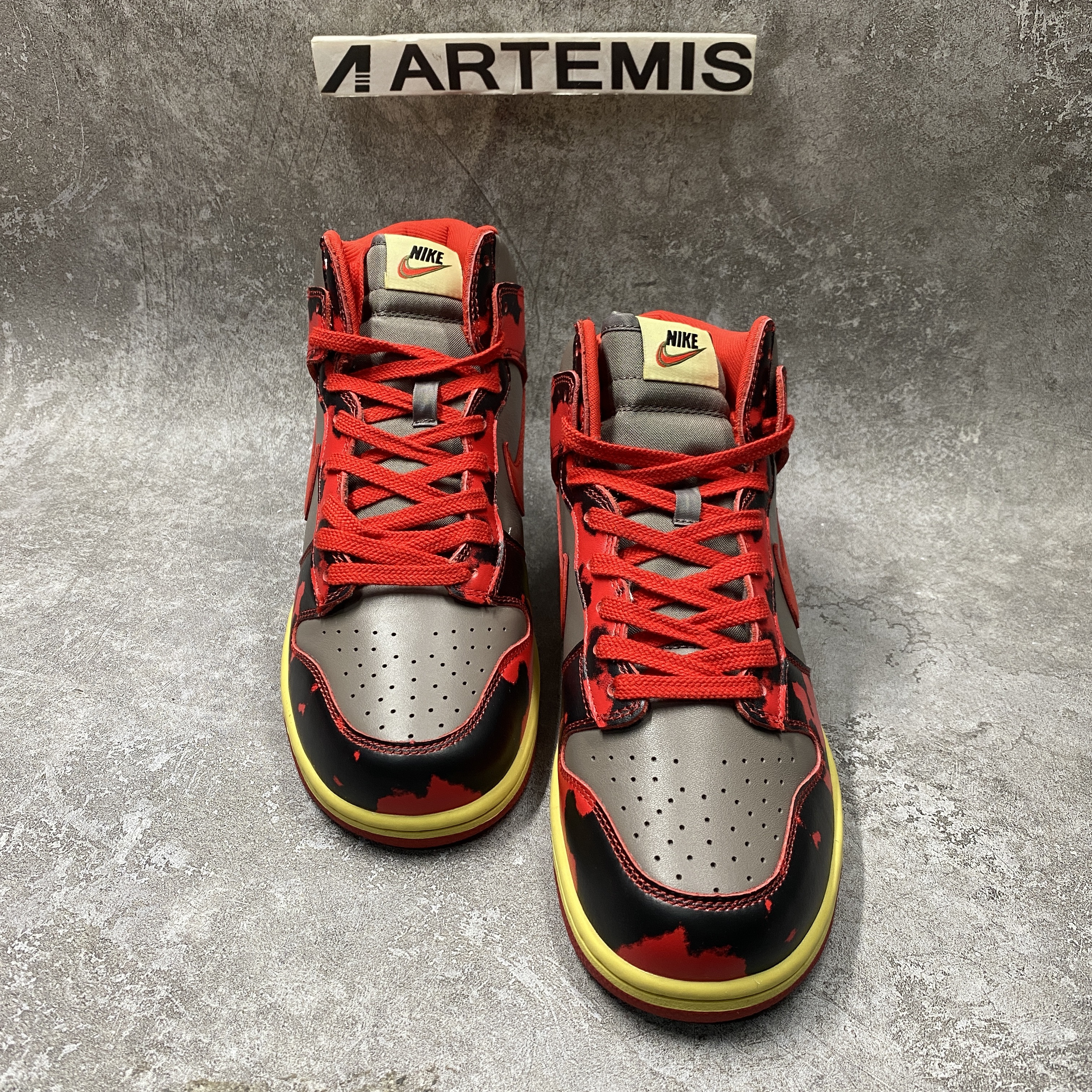 Nike Dunk High 1985 Red Acid Wash