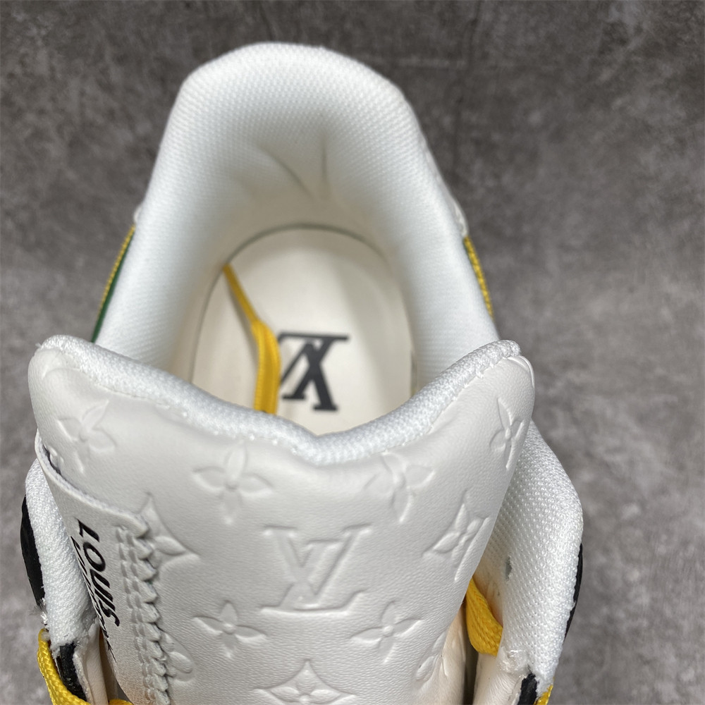 LV x Nike Air Force 1 yellow blue