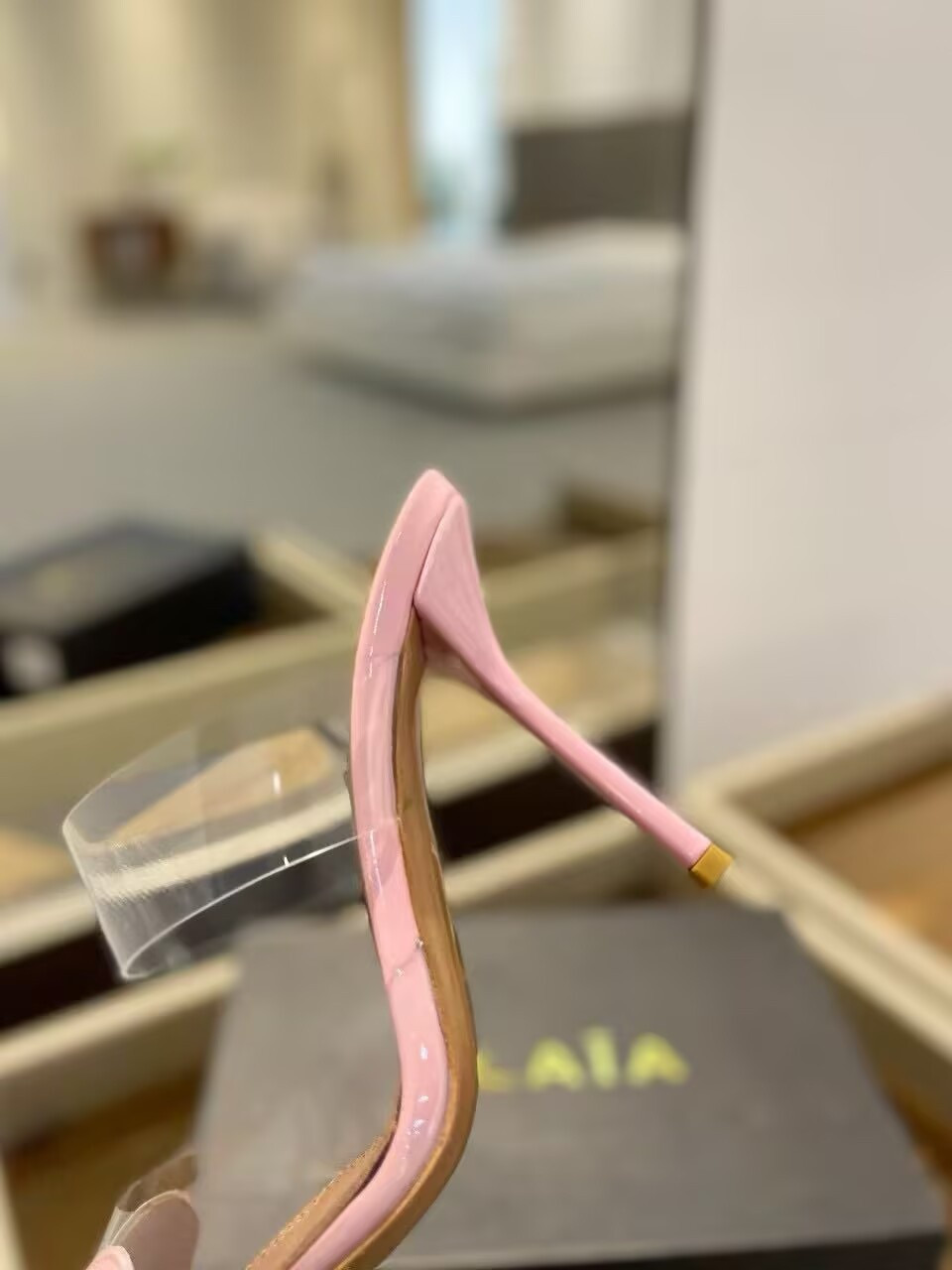 UA ALAÏA Le Coeur Mule Heart-Toe Slingback Pump 10.5cm Heel