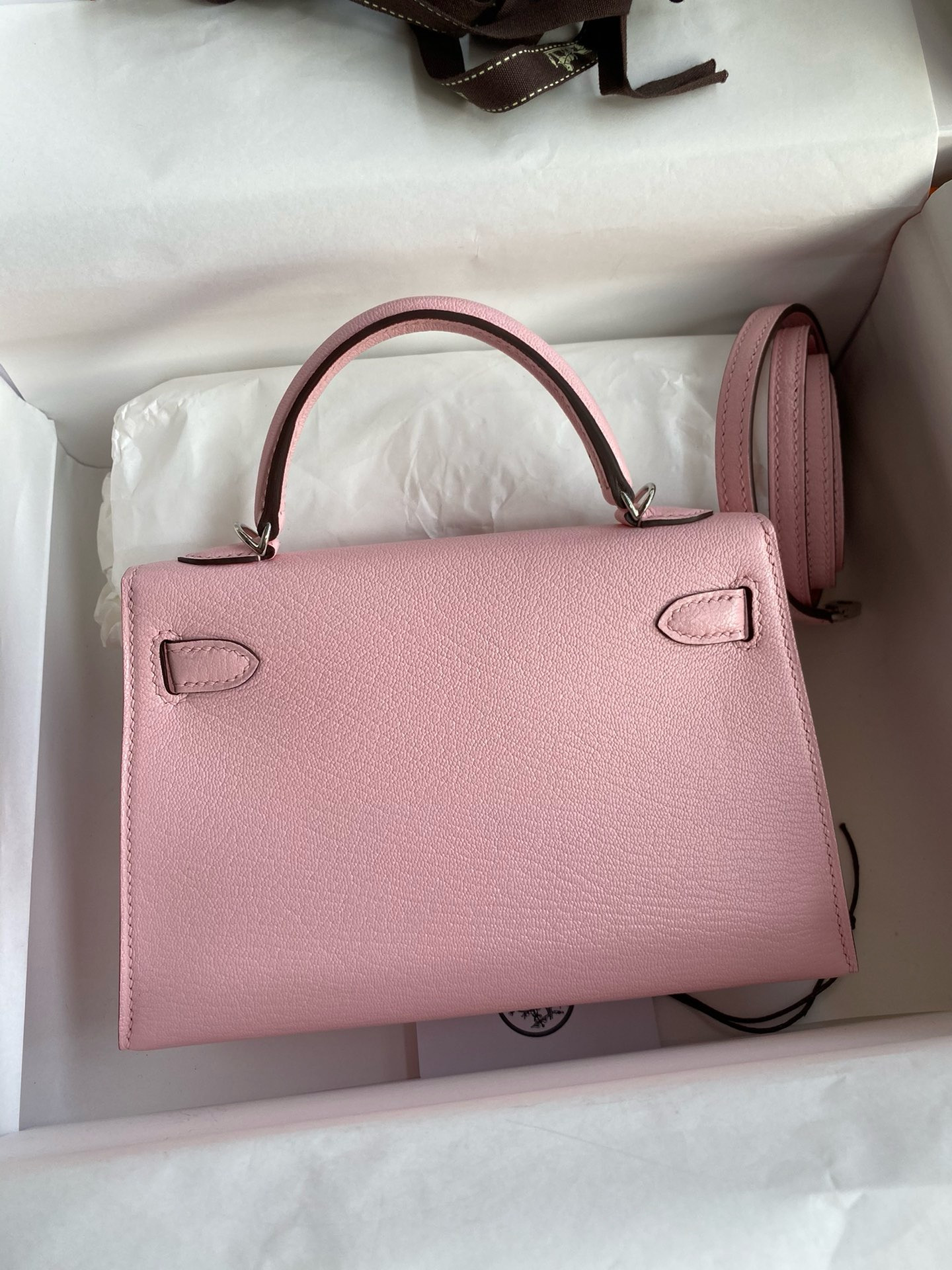 Hermès Mini Kelly Chèvre 19 19×6×12cm (20 days for customization)