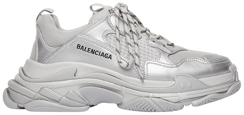 Balenciga Triple S Sneaker Silver Metallic