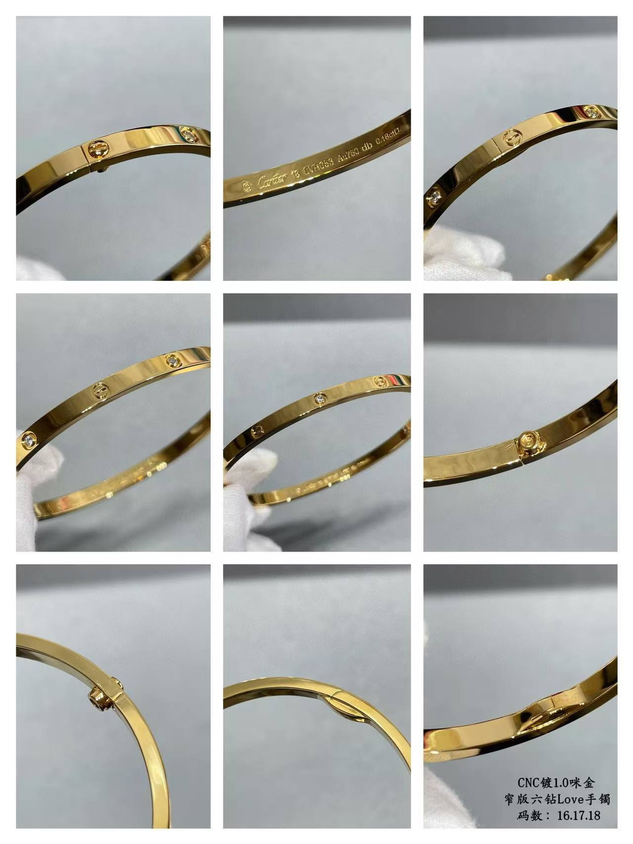 ca*t*er narrow version with Di*m*nd bracelet