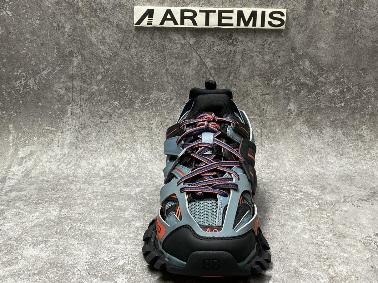 Balenciga Track Dark Grey Orange