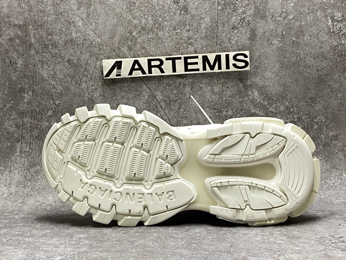 Balenciga Track White Black With Led Light