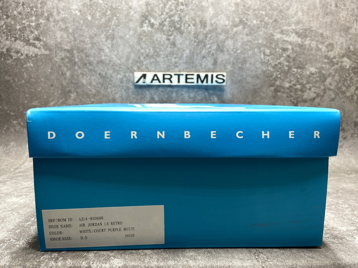 Air Jordan 14 White Purple