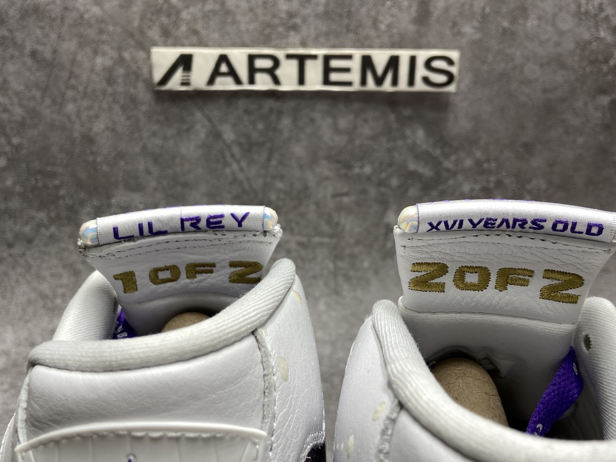 Air Jordan 14 White Purple