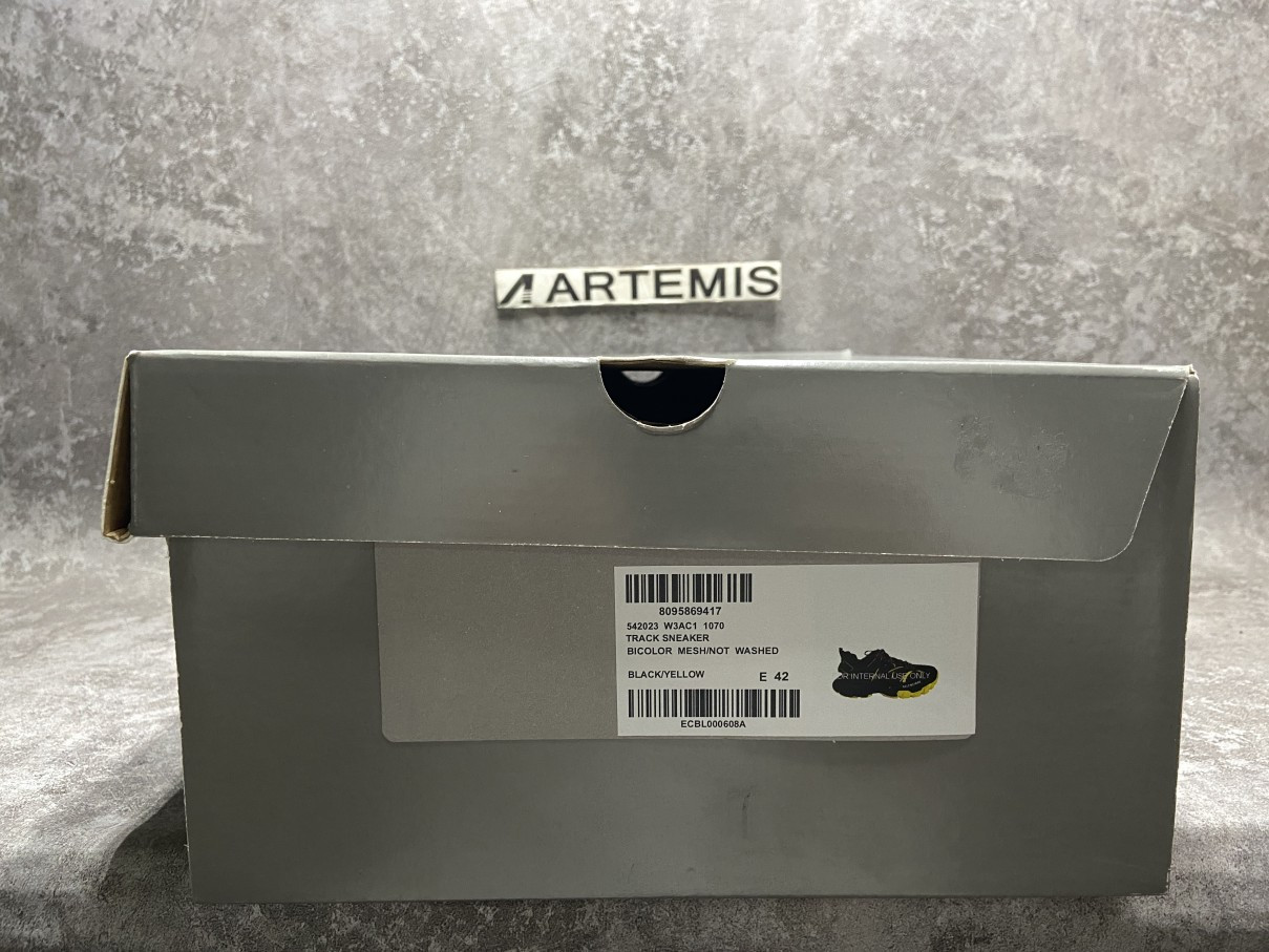 Balenciga Track Sneaker Black Yellow