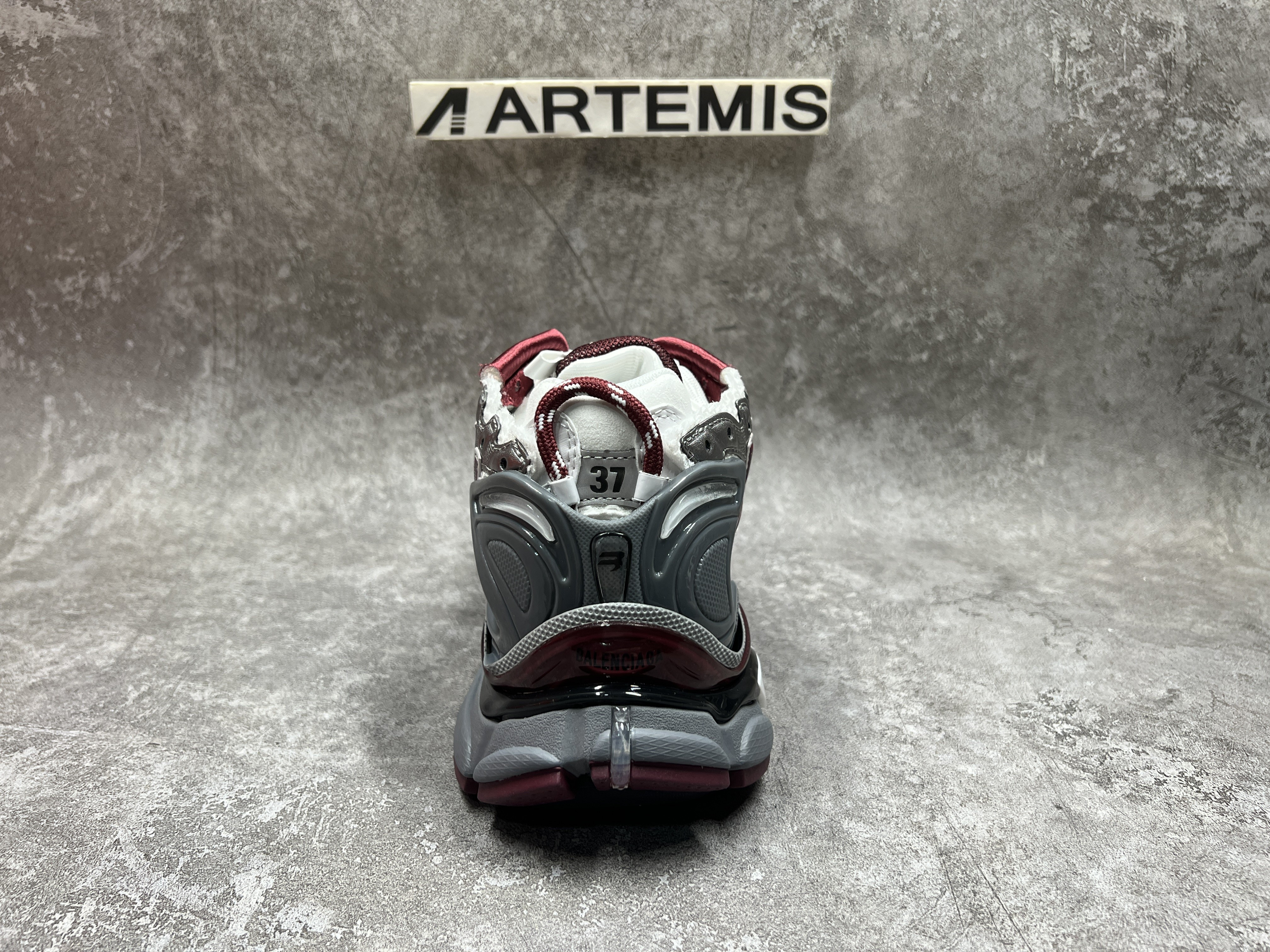 Balenciga Runner Sneaker Burgundy