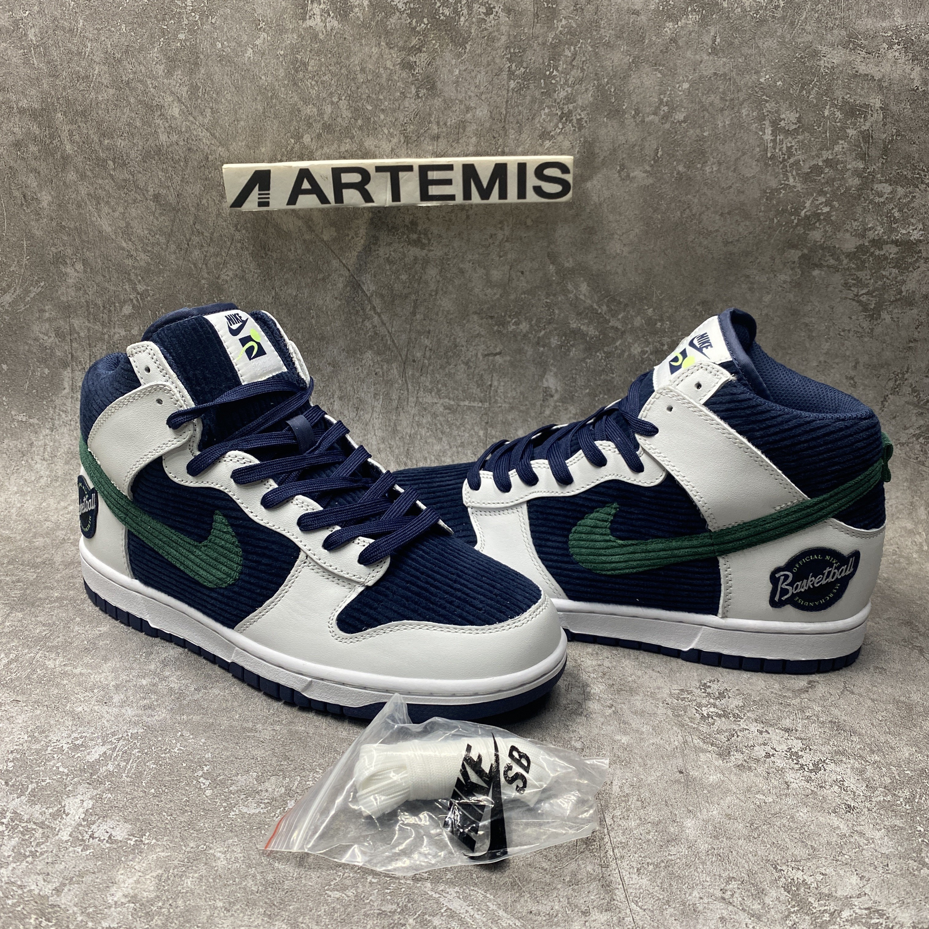 Nike Dunk High Sports Specialties White Navy