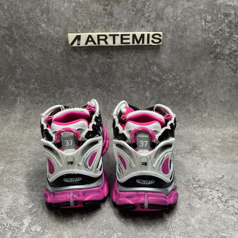 Balenciga Runner Sneakers In Silver