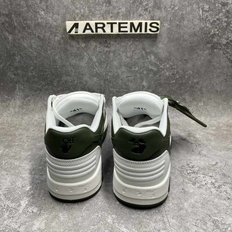 Off-White Out Of Office Bicolor Leather Low-Top Sneakers