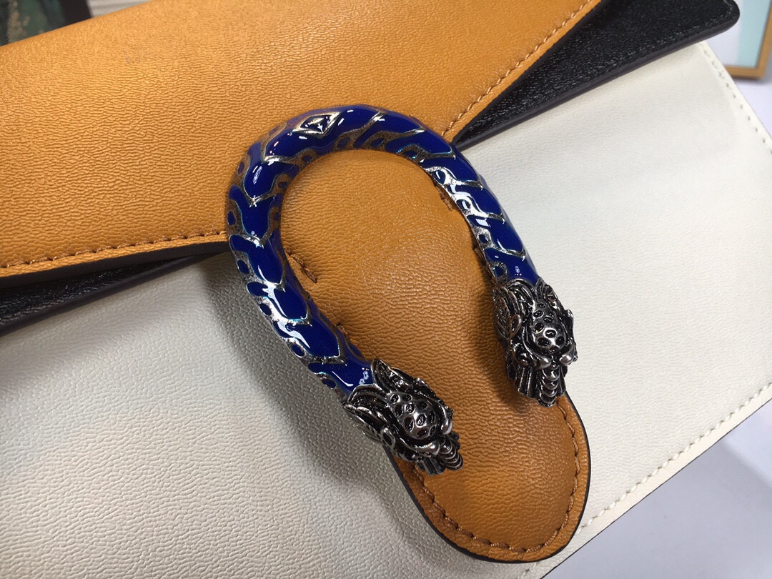 G*u*i dionysus small shoulder bag white 11"wx7"hx3.5"d