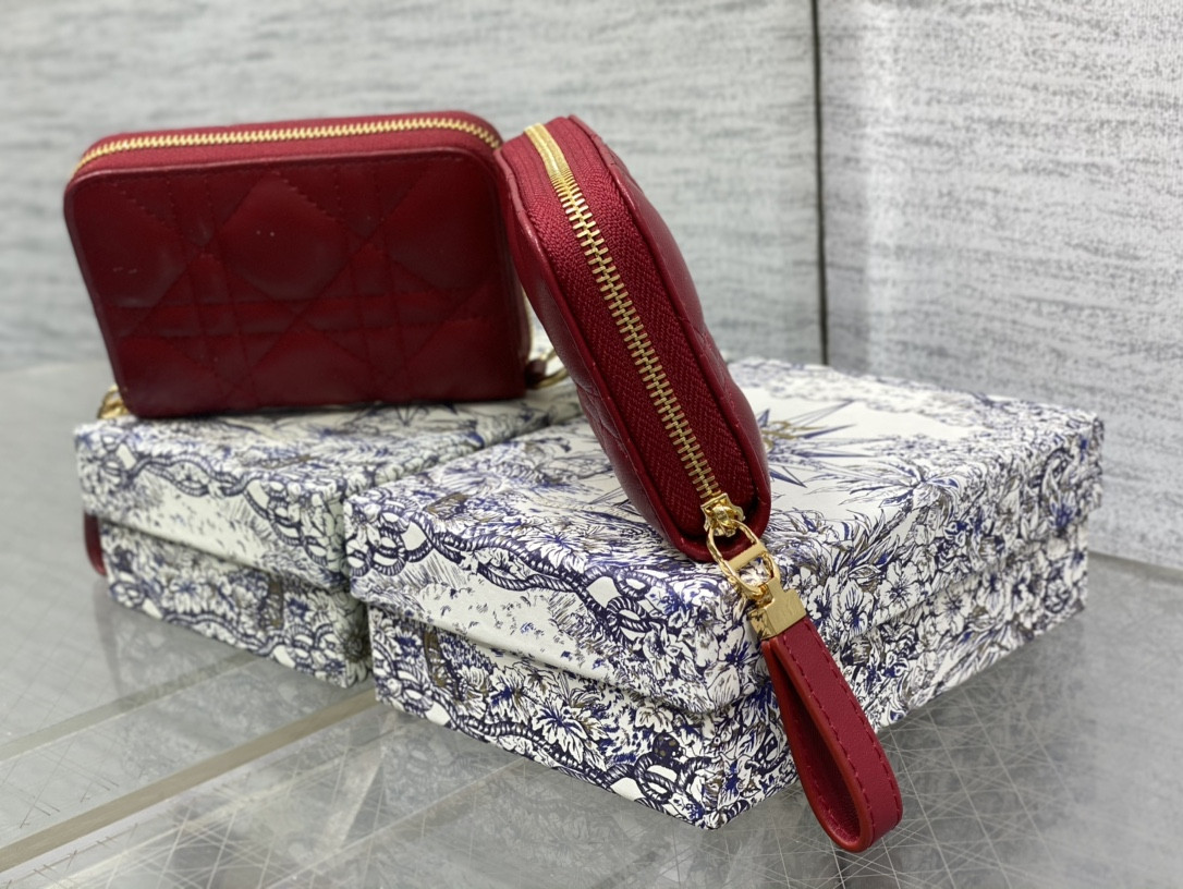 lady D*or voyageur small coin purse card holder