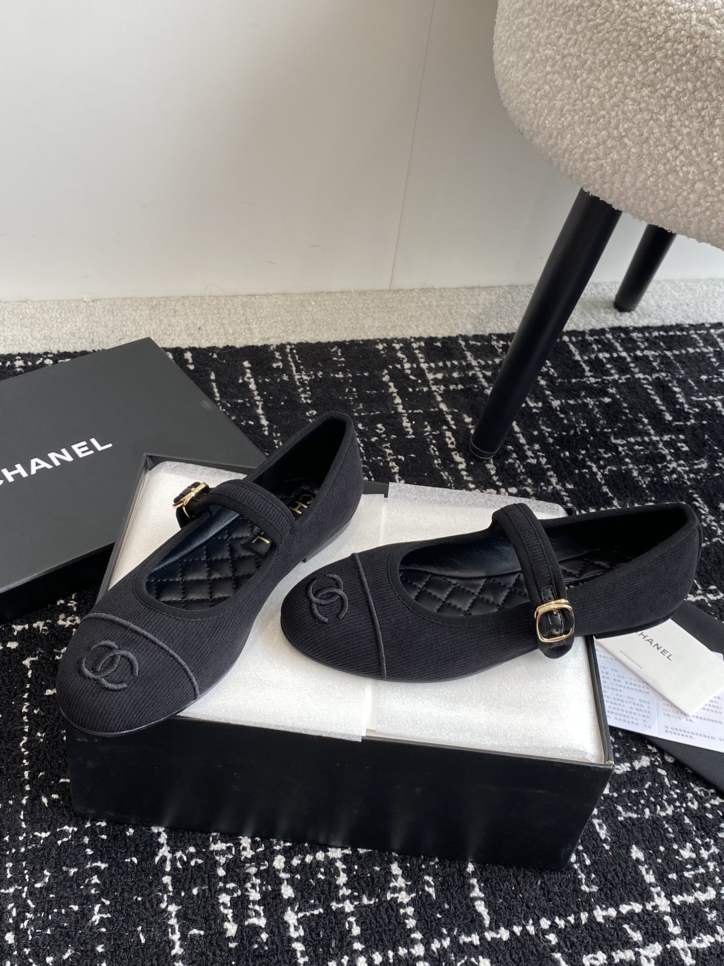 ua Ch*el mary janes cotton & silk