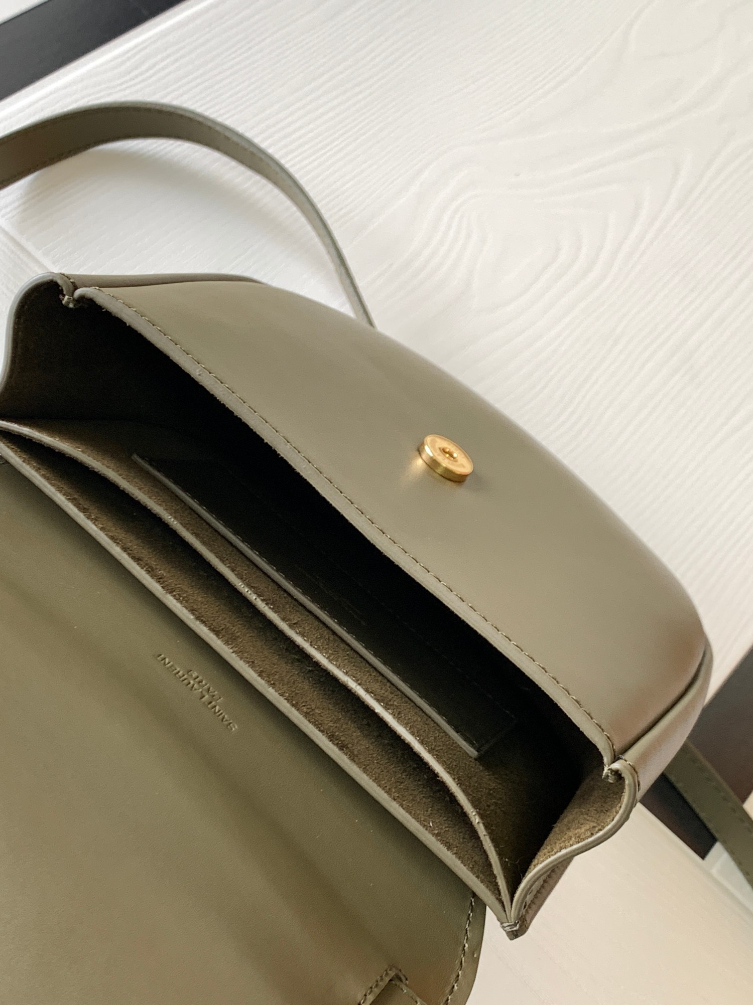 Y*L kaia small satchel in smooth leather 7.2 x 6.1 x 2.1 inches