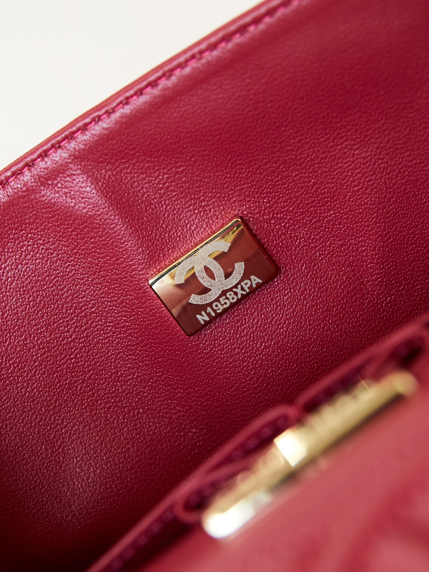 Ch*el quilted pink multicolor tweed rectangular flap bag 14.5 × 23 × 6 cm