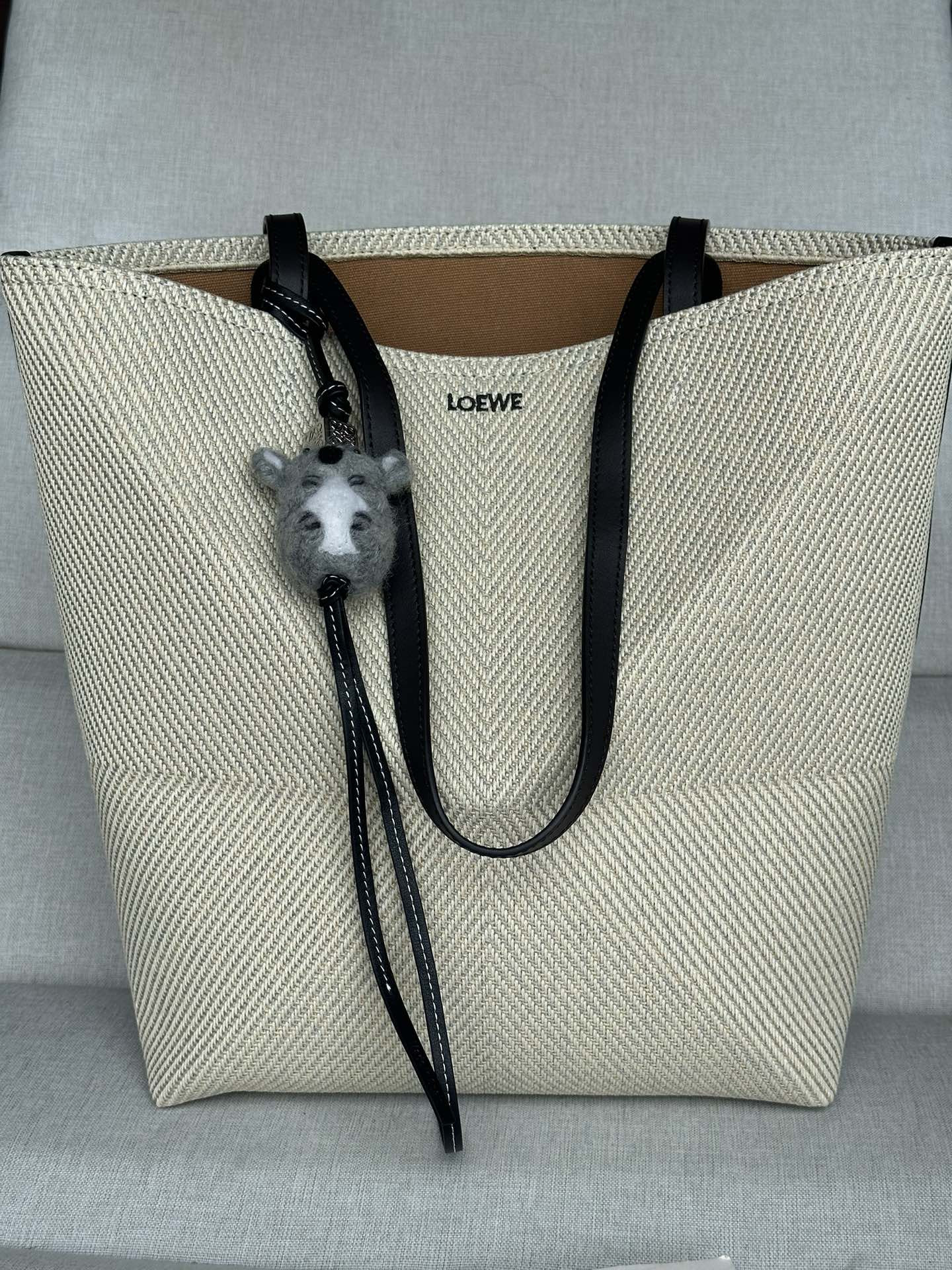 L0ew* puzzle fold tote 21x5.5x31cm