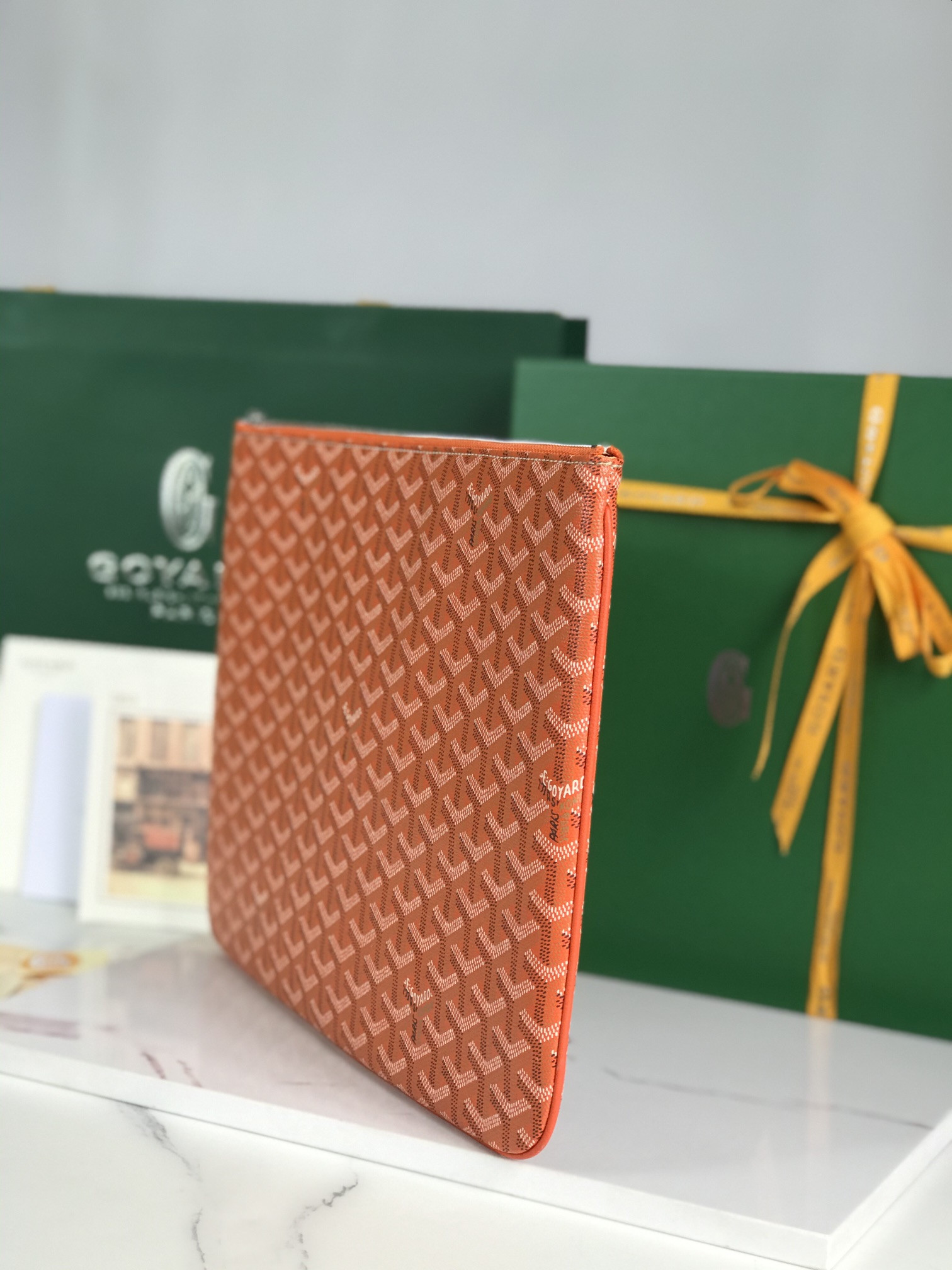 Go*ard Go*ardine senat mm pouch palladium hardware 36x26x0.5cm