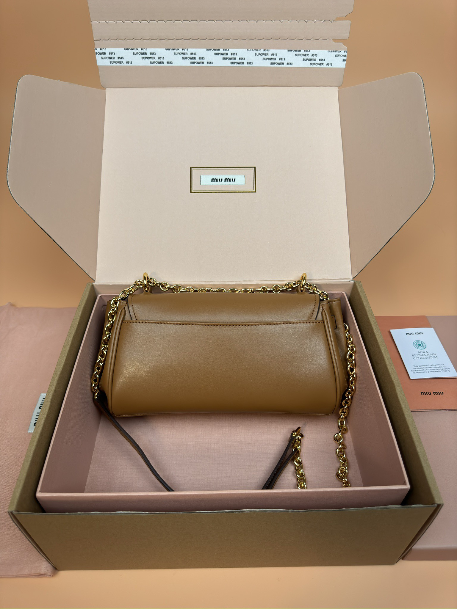 Miu Miu Leather shoulder bag  13.5x24x9cm