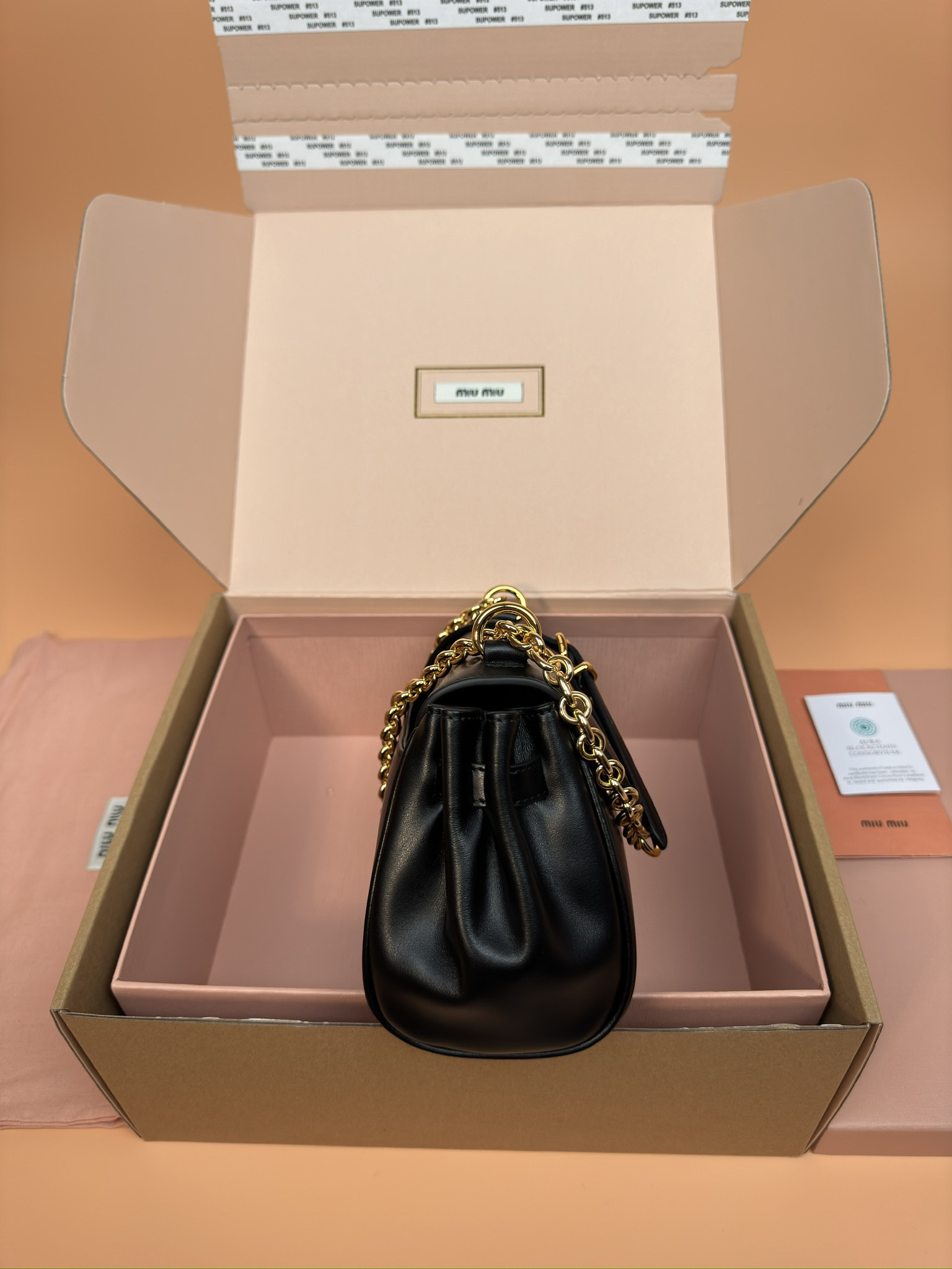 Miu Miu Leather shoulder bag 13.5x24x9cm