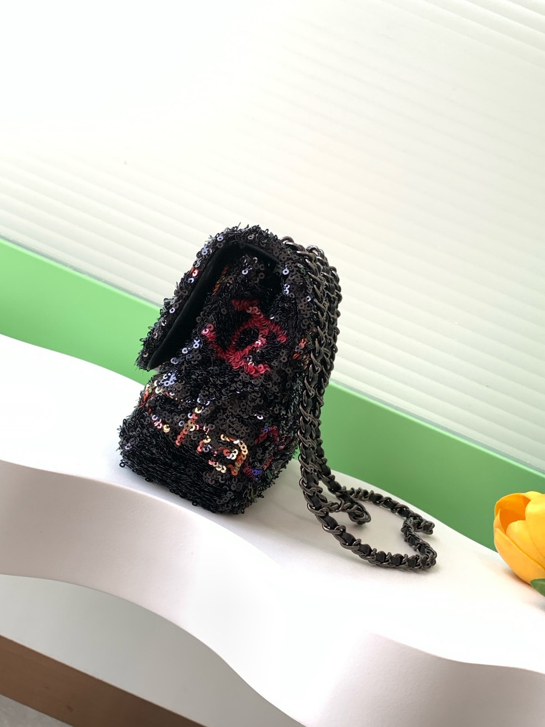 Ch*el flap bag 14x21x8cm