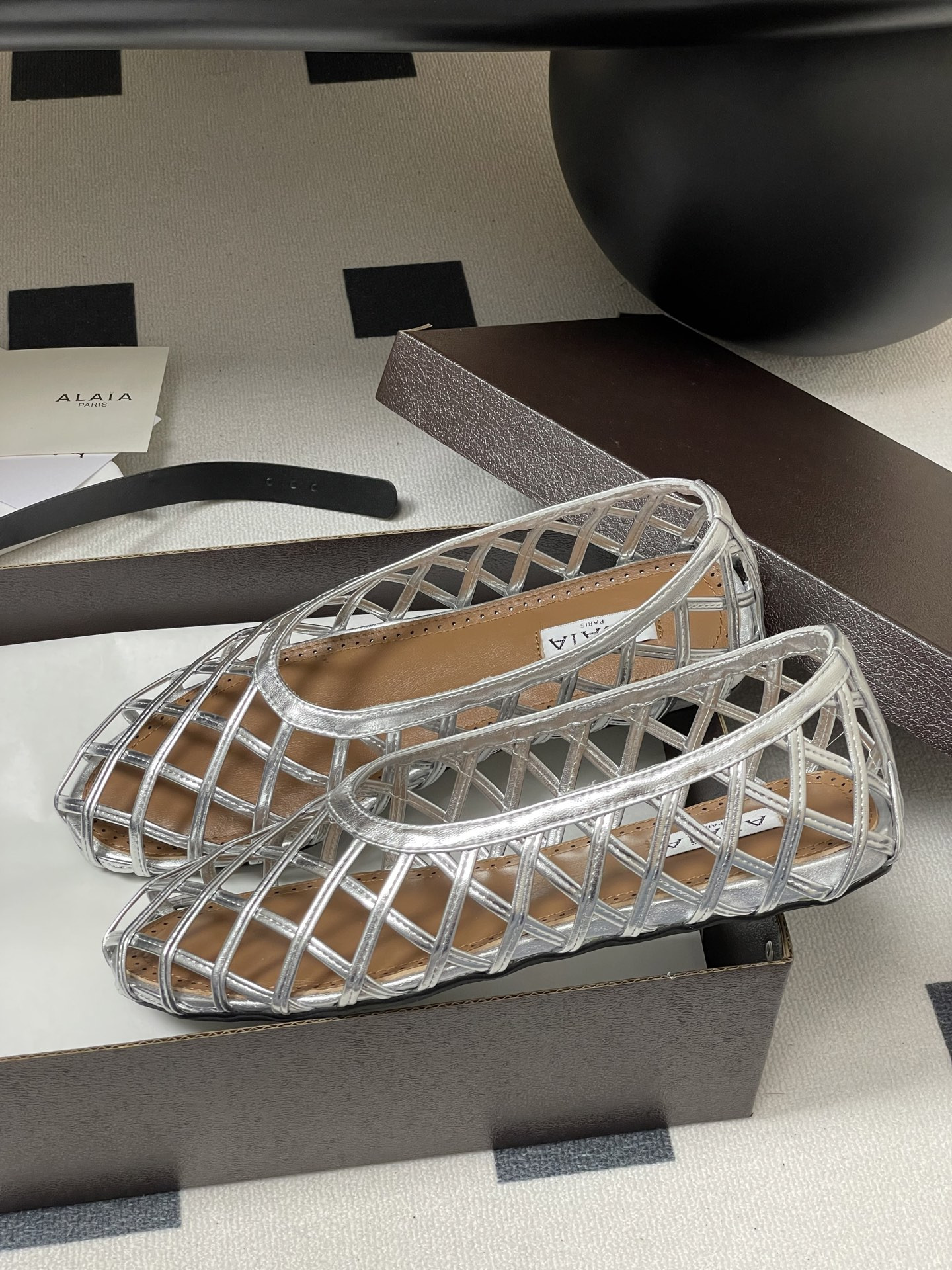 UA Alaïa CAGE BALLET FLATS(Customized Size 7-10 days production time)