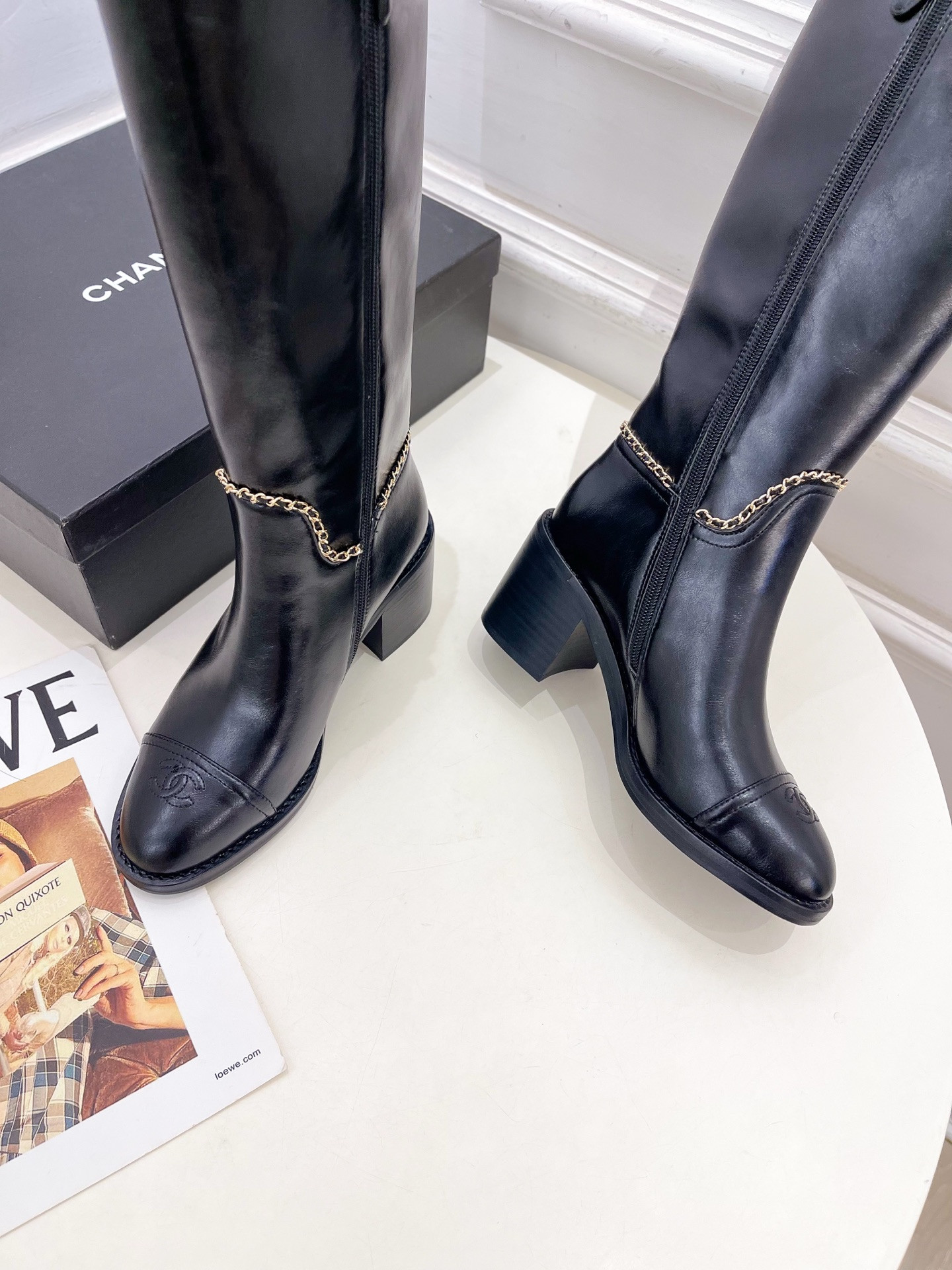 ua Ch*el boots 7cm heel